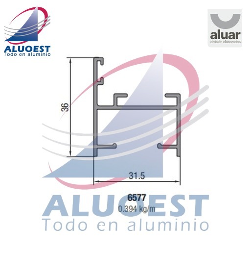 Perfil Aluar 6577 línea Ekonal - Herrero - Marco 32 mm PR hoja 25 mm / postigón de rebatir / puerta mosquitero - Aluoest