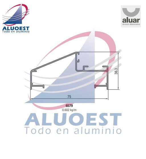 Perfil Aluar 6579 línea Ekonal - Herrero - Aluoest