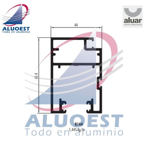 Perfil Aluar 8144 - Hoja mosquitero - Aluoest