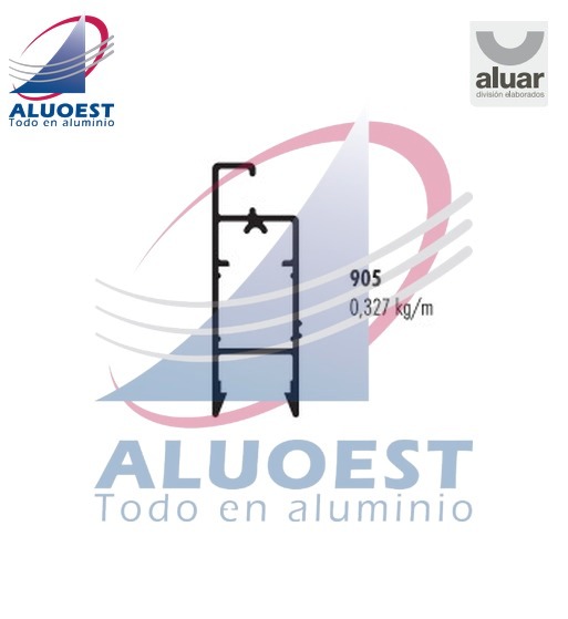 Perfil Aluar 905 línea Ekonal - Herrero - Mosquitero (M-2360) - Aluoest